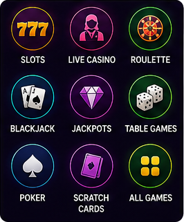 Avantgarde Casino game categories, slots, live casino, roulette, blackjack, jackpots, table games, poker, scratch cards